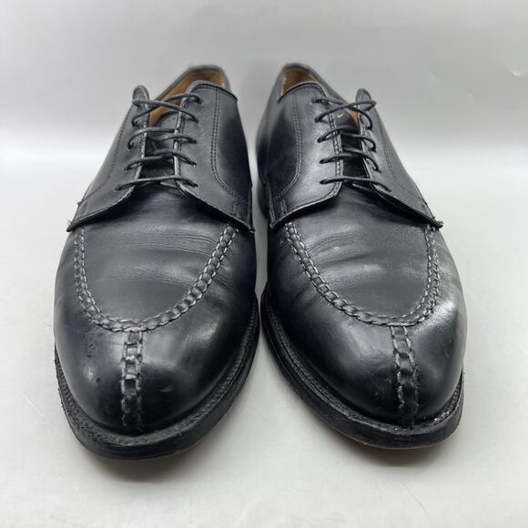 Alden 961 Norwegian Front Blucher Men Size 11 C/E Black Leather Split Toe Shoes main image 11